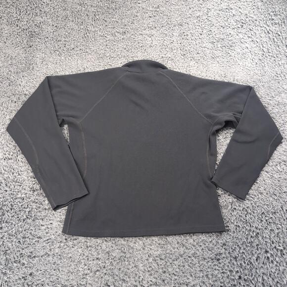 The North Face Sweater Women Medium Gray Normcore Quarter Zip Outdoor Pullover - Picture 6 of 7